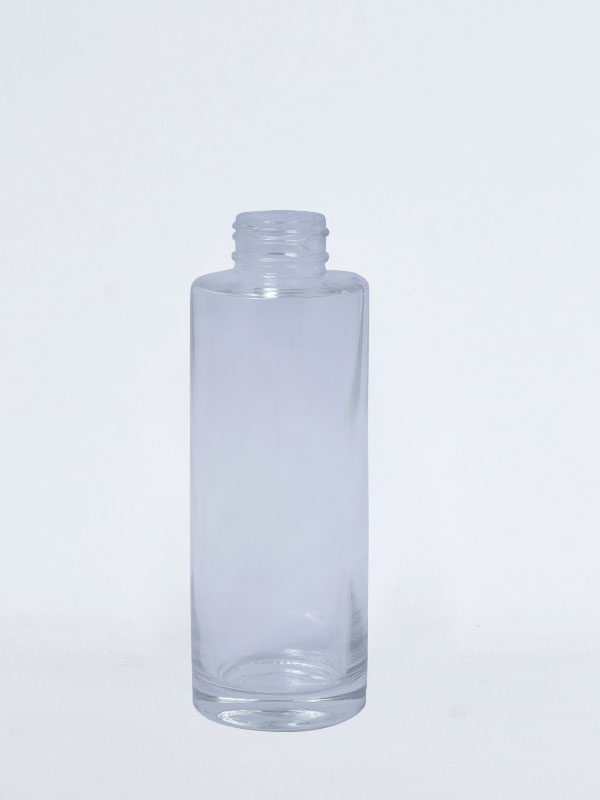 100ML Straight Shoulder Clear Lotion Glass Bottles